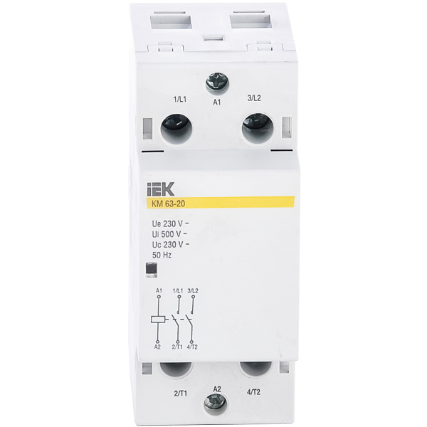 Контактор модульний КМ63-20 AC IEK (MKK10-63-20)