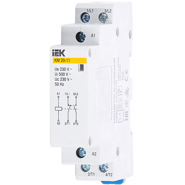Контактор модульний КМ20-11 AC IEK (MKK10-20-11)
