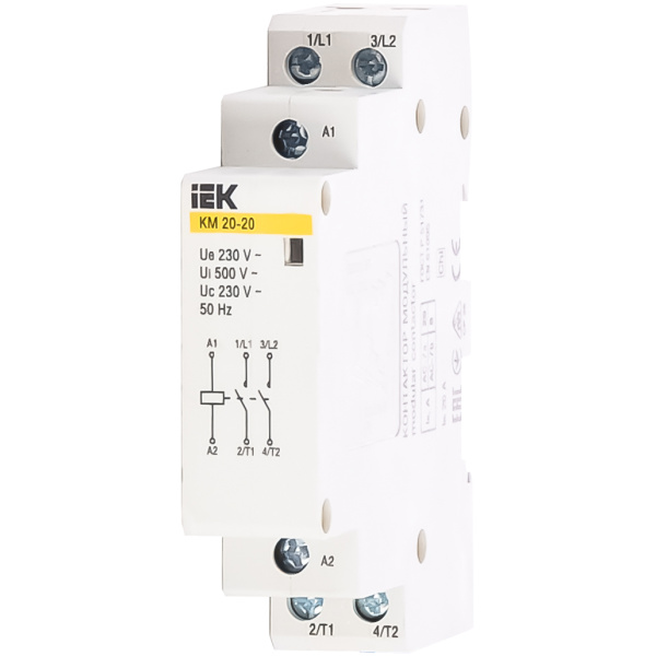 Контактор модульний КМ20-20 AC IEK (MKK10-20-20)
