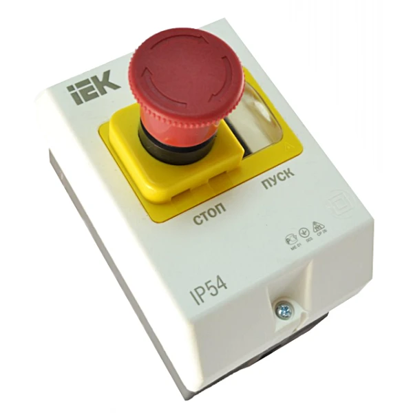 Захисна оболонка з кнопкою "Стоп" IP55 IEK (DMS11D-PC55)