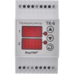 Двоканальний терморегулятор ТК-6 DigiTOP (на DIN-рейку) - Зображення 2