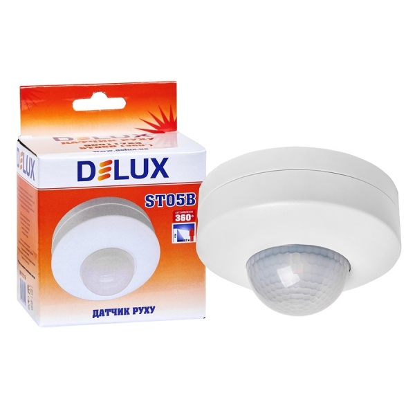Датч. руху_DELUX_ST05В (360°)_білий