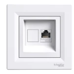 Розетка комп'ютерна RJ45 UTP КАТ. 5Е біла ASFORA Schneider Electric (EPH4300121)