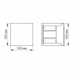 LED Світильник архітектурний IP54 VIDEX 6W 2700K (VL-AR04-062B) - Зображення 3