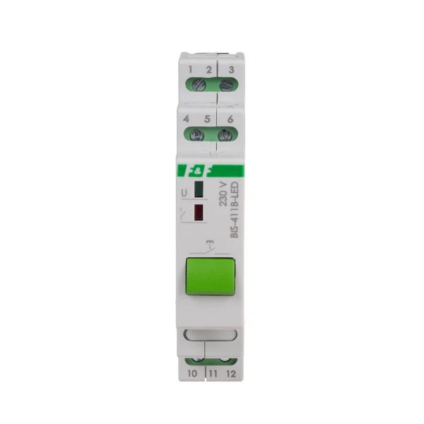 Імпульсне реле BIS-411B-LED, 220В, 16А