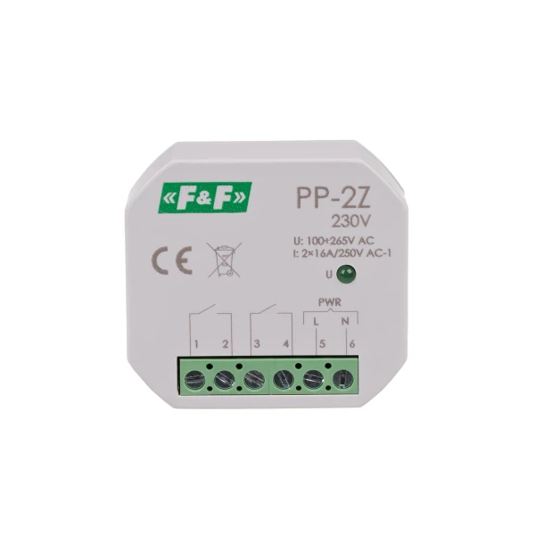 Електромагнітне реле PP-2Z-230V, 16А