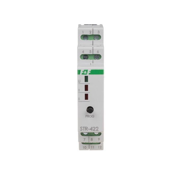 Реле керування ролетами F&F STR-422-24V, 24V AC/DC, однокнопочне