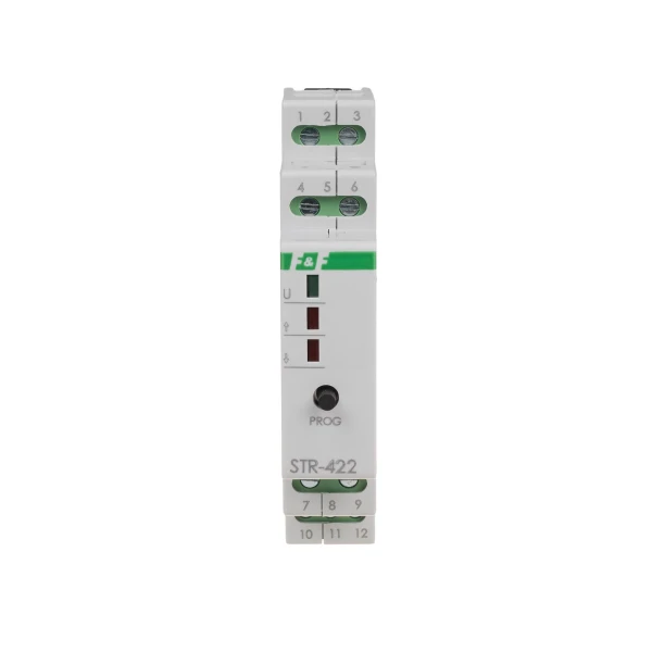 Реле керування ролетами F&F STR-422-24V, 24V AC/DC, однокнопочне