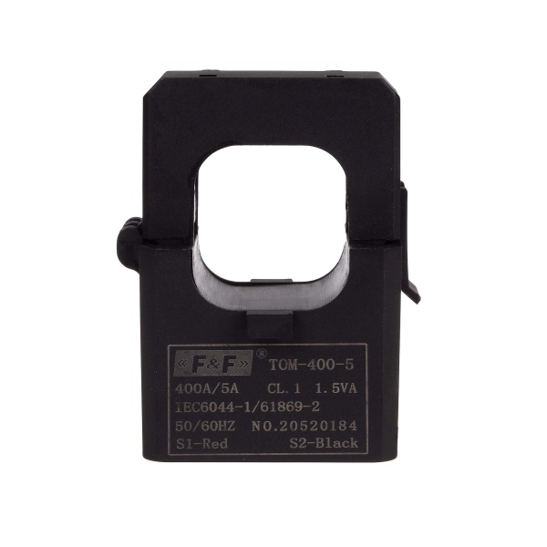 Трансформатор струму F&F TOM-400-5, з розбірним сердечником, 400/5