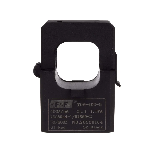 Трансформатор струму F&F TOM-400-5, з розбірним сердечником, 400/5