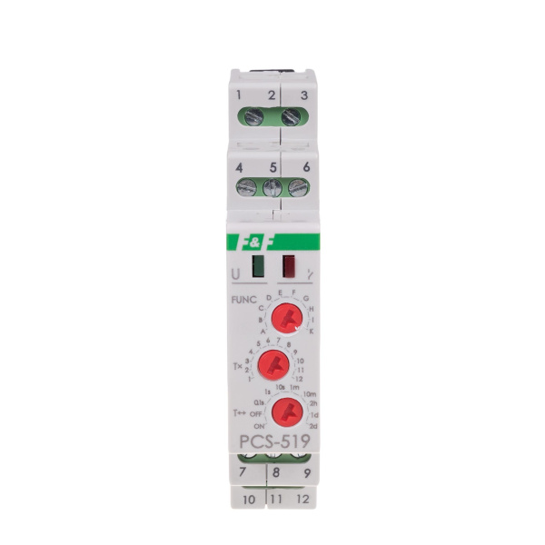 Реле часу PCS-519DUO, багатофункційне, 2NO/NC