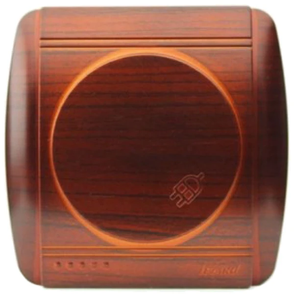 711-0400-123 DEMET Розетка з/з з кришкою Античний Кедр (10шт/120шт)