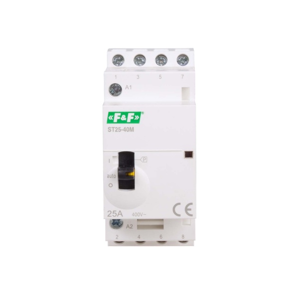 Контактор модульний F&F ST25-40-M, 4NO, 25А