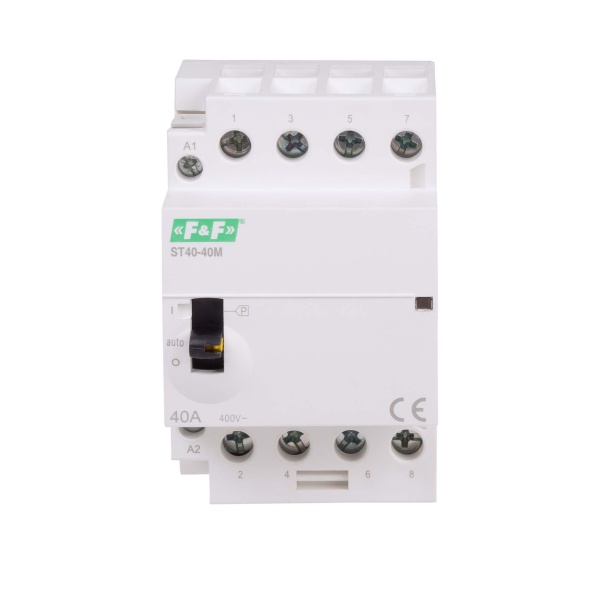 Контактор модульний F&F ST40-40-M, 4NO, 40А