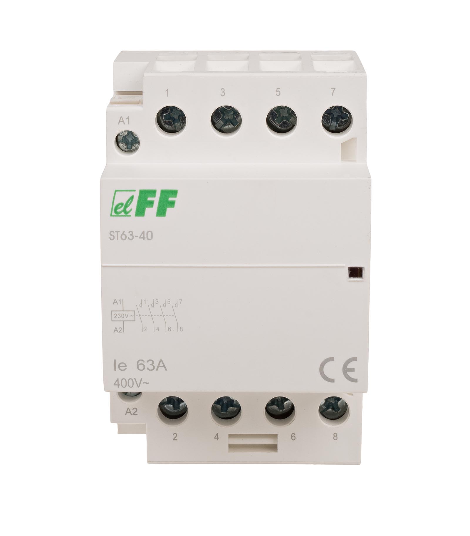 ST63-402023020V_a.jpg Контактор ST63-40, 4NO, 63A - Зображення 1