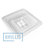 Кришка гастроємності BRILLIS із полікарбонату  GN 1/6, прозора
