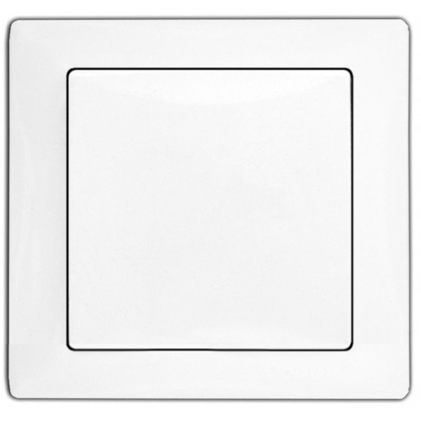 Розетка DELUX WEGA 9029 1-а з/з біла з кр.