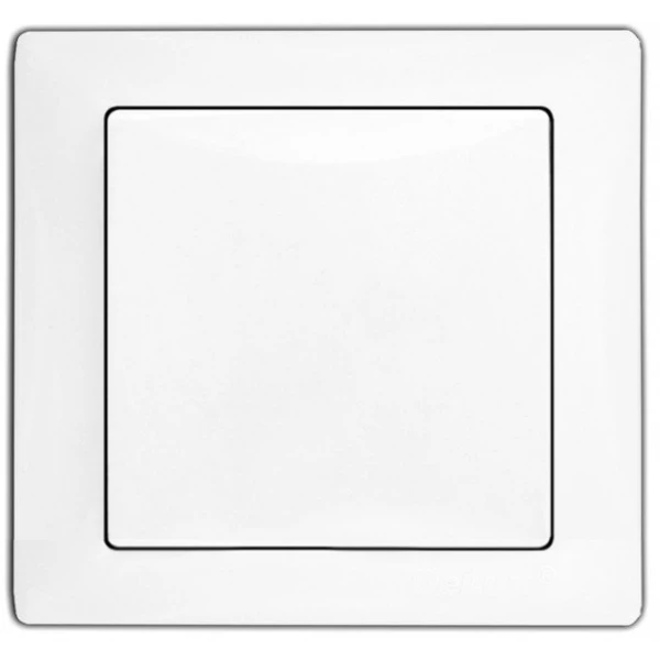 Розетка DELUX WEGA 9029 1-а з/з біла з кр.