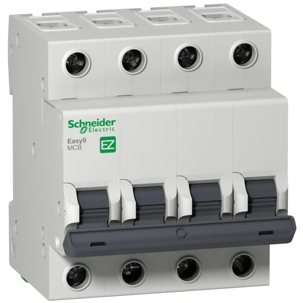 Автоматичний вимикач EASY 9 4P 6А 4,5 кА "С" Schneider Electric (EZ9F34406)