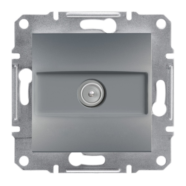 TV Розетка кінцева ASFORA сталь Schneider Electric (EPH3200162)