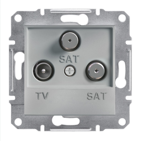 TV-SAT-SAT Розетка кінцева ASFORA алюміній Schneider Electric (EPH3600161)