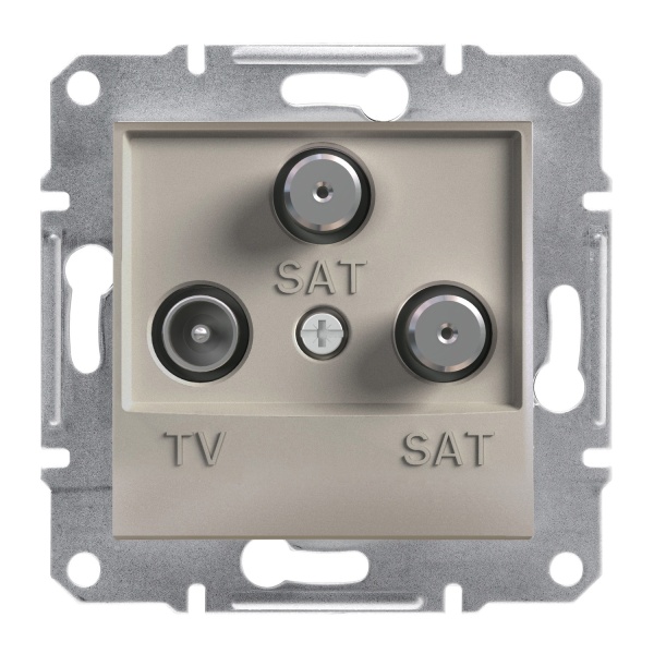 TV-SAT-SAT Розетка кінцева ASFORA бронза Schneider Electric (EPH3600169)