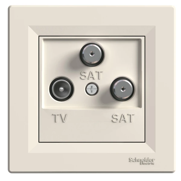 TV-SAT-SAT Розетка кінцева крем ASFORA Schneider Electric (EPH3600123)