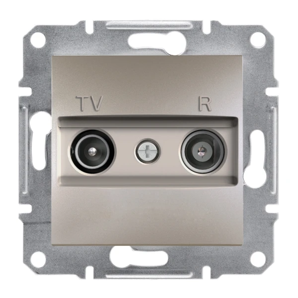 TV/R Розетка 4dB прохідний ASFORA бронза Schneider Electric (EPH3300269)