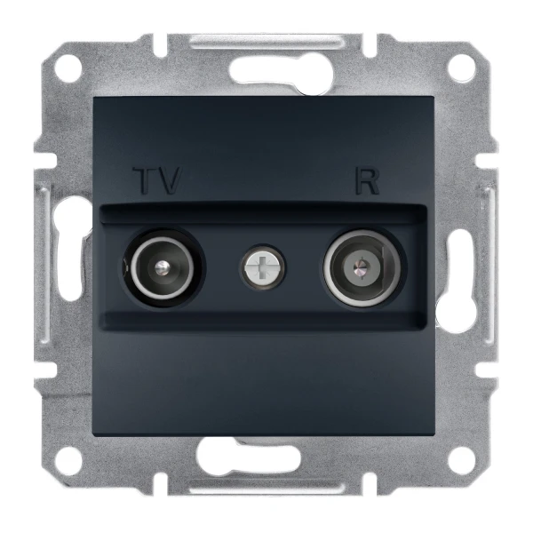 TV/R Розетка 8dB прохідний ASFORA антрацит Schneider Electric (EPH3300371)