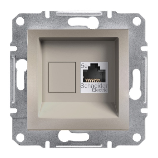 Розетка комп'ютерна RJ45 UTP КАТ. 5Е ASFORA бронза Schneider Electric (EPH4300169)
