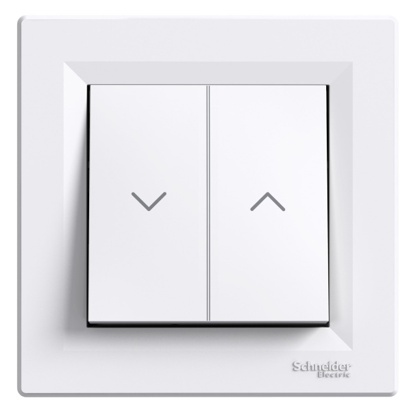 Вимикач для жалюзі, самозатискний, білий ASFORA Schneider Electric (EPH1300121)