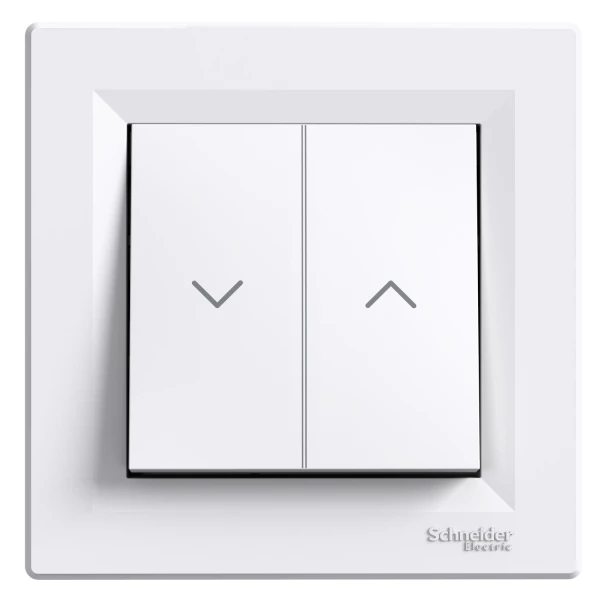Вимикач для жалюзі, самозатискний, білий ASFORA Schneider Electric (EPH1300121)