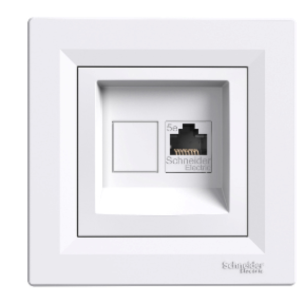 Розетка комп'ютерна RJ45 STP КАТ. 5Е біла ASFORA Schneider Electric (EPH5000121)