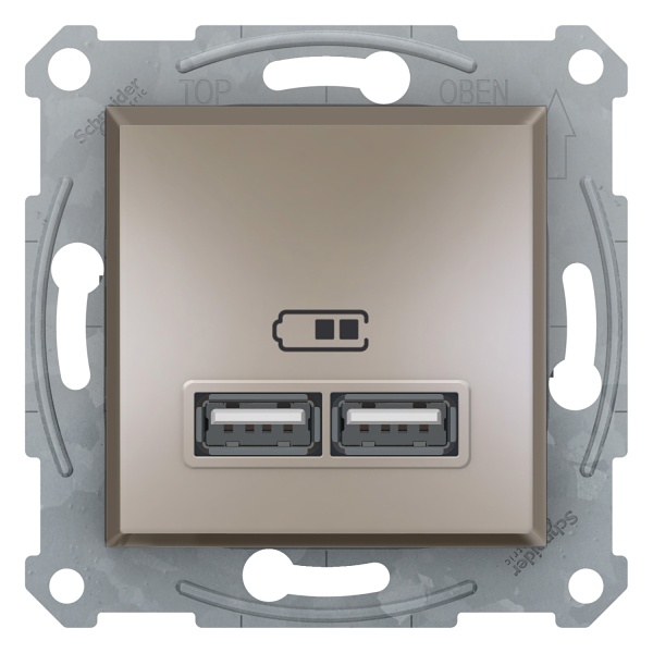 USB Розетка 2,1A бронза ASFORA Schneider Electric (EPH2700269)
