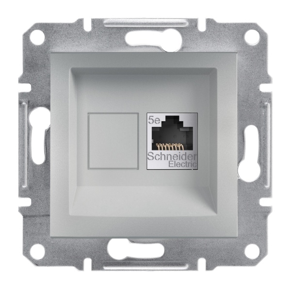 Розетка комп'ютерна RJ45 STP КАТ. 5Е ASFORA алюміній Schneider Electric (EPH5000161)