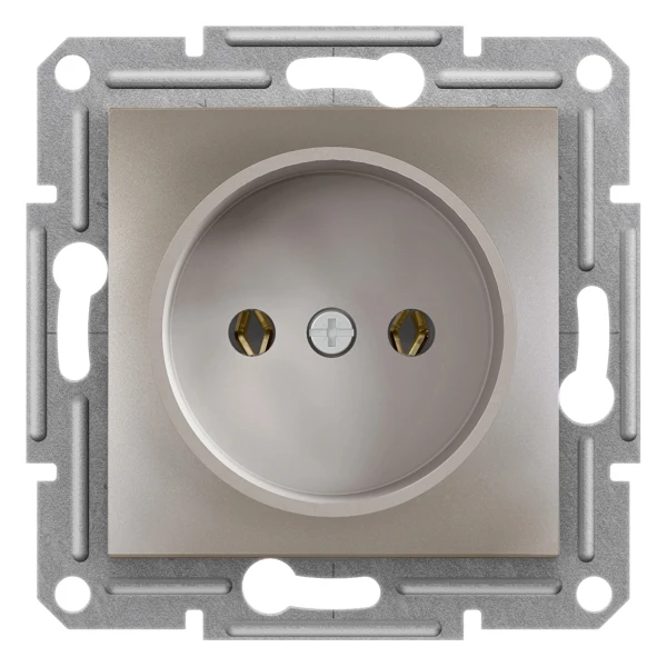 Розетка без заземлення ASFORA бронза Schneider Electric (EPH3000169)