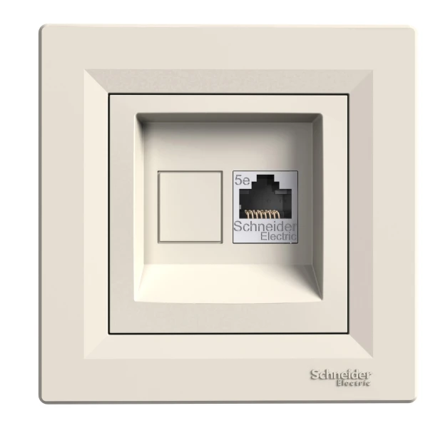 Розетка комп'ютерна RJ45 STP КАТ. 5Е крем ASFORA Schneider Electric (EPH5000123)