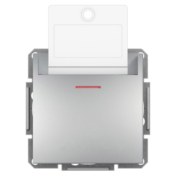 Картковий вимикач механічний ASFORA алюміній Schneider Electric (EPH6200161)