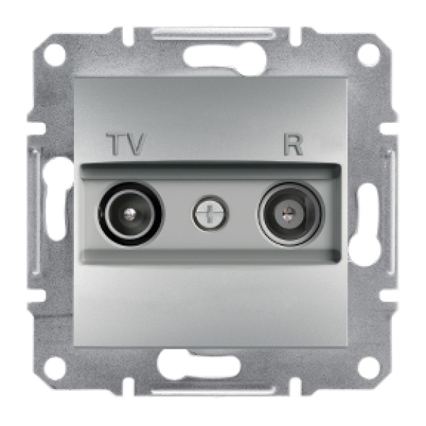 TV/R Розетка кінцева ASFORA алюміній Schneider Electric (EPH3300161)