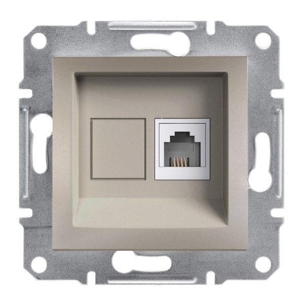 Розетка телефонна RJ11 ASFORA бронза Schneider Electric (EPH4100169)