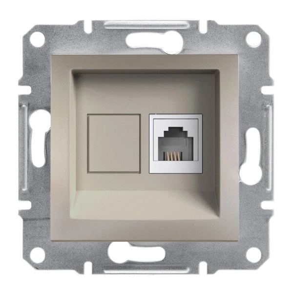 Розетка телефонна RJ11 ASFORA бронза Schneider Electric (EPH4100169)