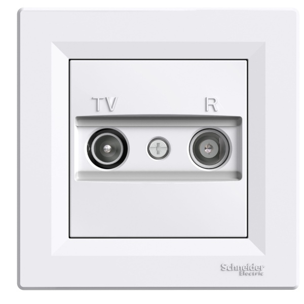 TV/R Розетка 8dB прохідна біла ASFORA Schneider Electric (EPH3300321)