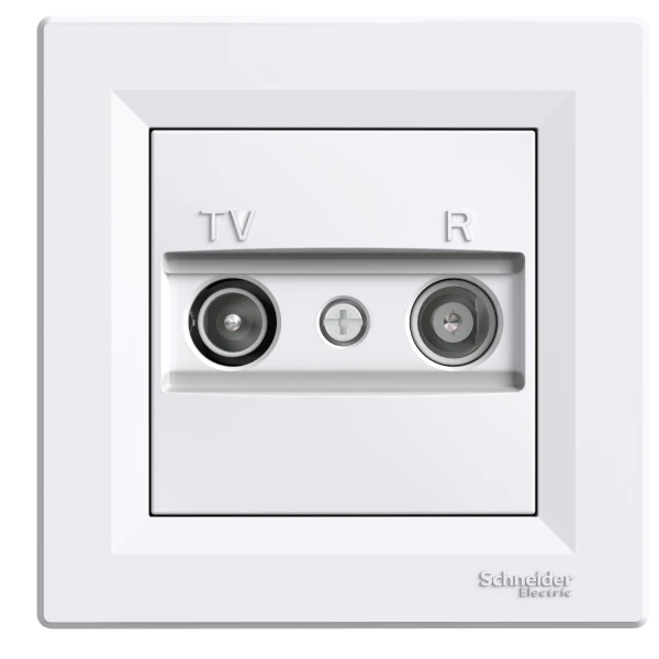 TV/R Розетка 8dB прохідна біла ASFORA Schneider Electric (EPH3300321)