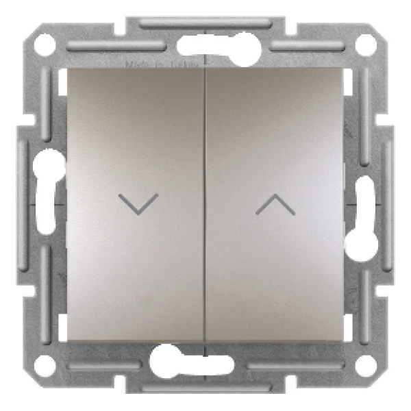 Вимикач для жалюзі, самозатискний, ASFORA бронза Schneider Electric (EPH1300169)