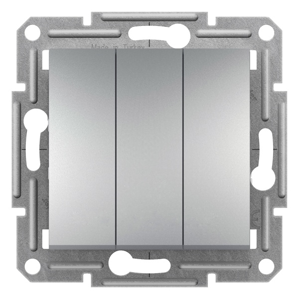 Вимикач триклавішний алюміній ASFORA Schneider Electric (EPH2100161)