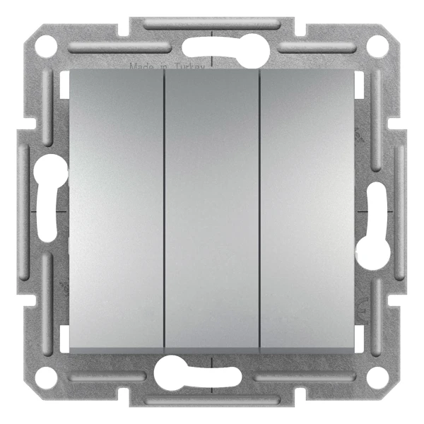 Вимикач триклавішний алюміній ASFORA Schneider Electric (EPH2100161)