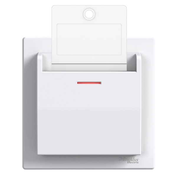 Карточний механічний вимикач білий ASFORA Schneider Electric (EPH6200121)