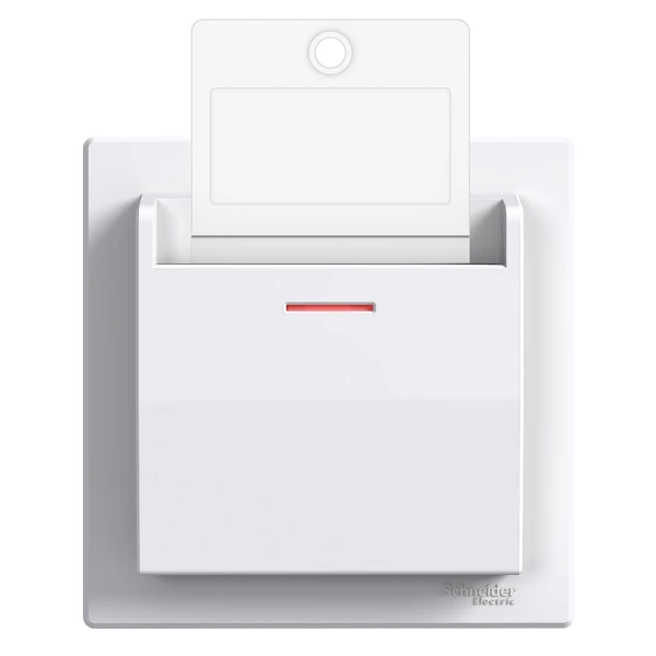 Карточний механічний вимикач білий ASFORA Schneider Electric (EPH6200121)