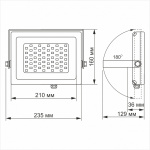 LED прожектор VIDEX PREMIUM 30W 5000K 220V White - Зображення 3