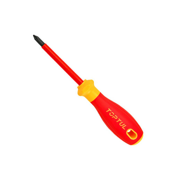 Ізольована викрутка хрестова PH0x60мм (1000V) VDE Pro-Plus Series TOPTUL FBEF0006V4